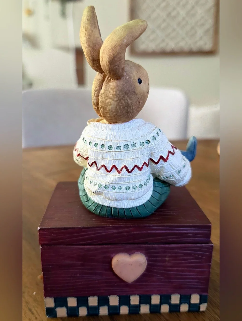Vintage House of Lloyd Benjamin Bunny w/ Airplane – Mid-1990s Resin Keepsake